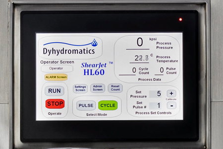 HL60-微射流高压均质机PLC操控界面