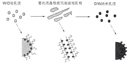 反相乳化法形成纳米乳液