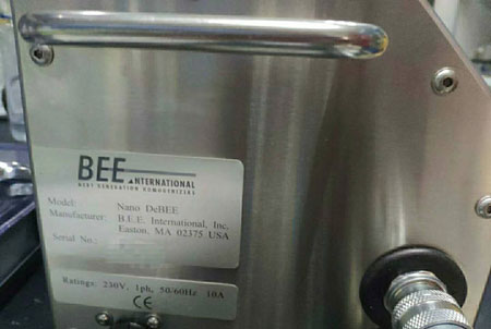 NanoDeBEE 45-4高压微射流均质机在四川大学高分子科学与工程学院安装验收